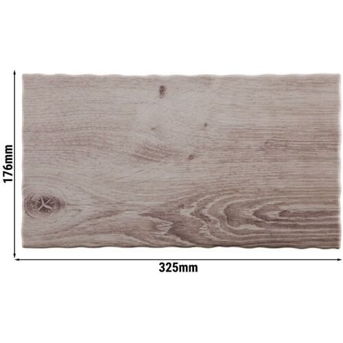 GGM Gastro (6 Stück) GN-Tablett 1/3 - DRIFTWOOD - Melamin - Höhe: 15mm - Grau