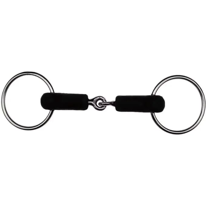 2 ring gebroken rubberen paardenbit Feeling