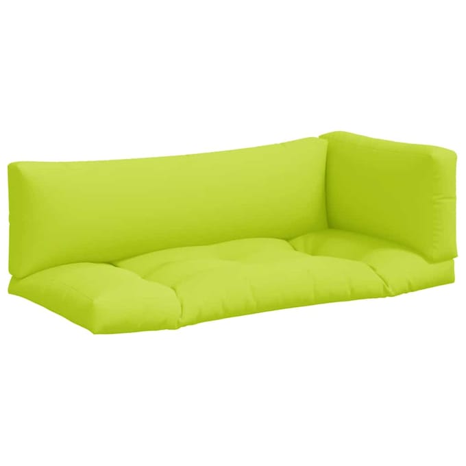 vidaXL - Palletkussens - 3 - st - stof - heldergroen