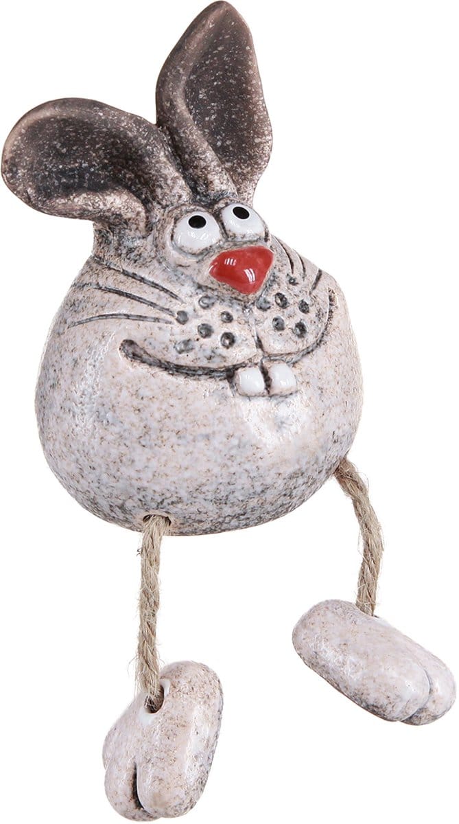 Decoratief konijnenrandkrukje konijntje 6,5×7×9,5cm 3 st, 3 Stück