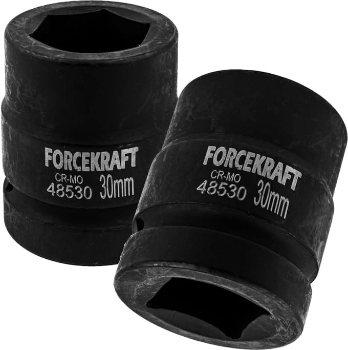 Forcekraft Slagdoppen 30mm 1" Zeskant CrMo Staal