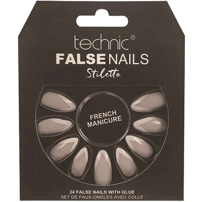 Technic False Nails Stiletto French Manicure 24 st
