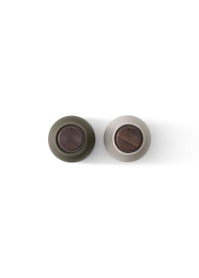 Audo Copenhagen Bottle Grinder Small Peper- En Zoutmolen Set Van 2 Green/Beige