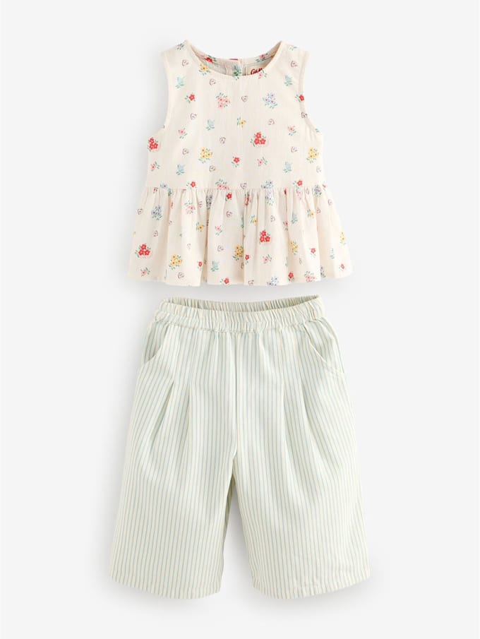 Next - Meisjes - Cath Kidston Blouse en Broek Combi-set - Crème