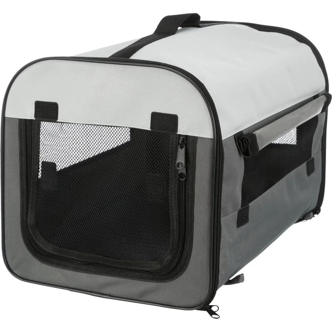 Trixie Soft Kennel Basic XS: 32 × 32 × 47 cm dark grey/light Grijs