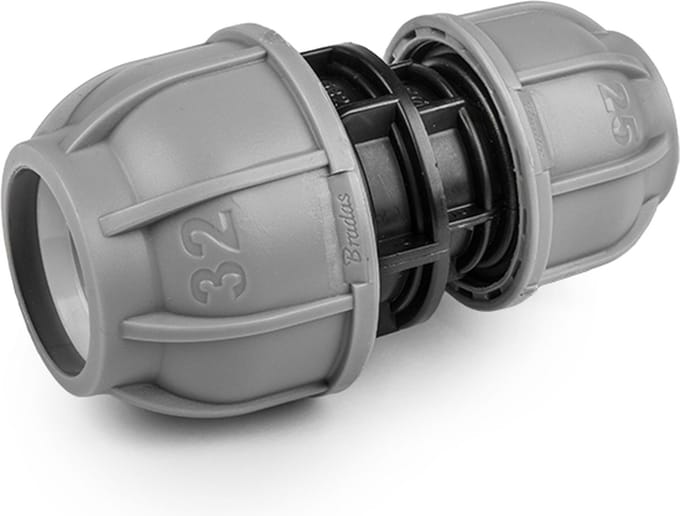 Bradas PN10 adapter – Voor 40 mm naar 32 mm PE-leidingen – Verloopkoppeling – Tyleenslang – Drukbestendig – Irrigatie