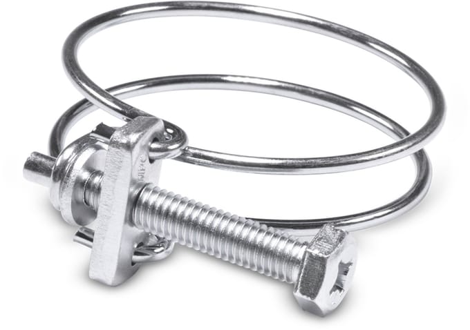 Deltafix slangklem uit draad met schroef verzinkt 15 mm x 18 mm 2 st.
