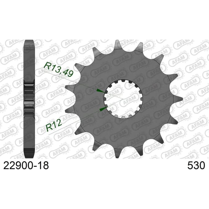 Tandwiel Afam 530 18 dents