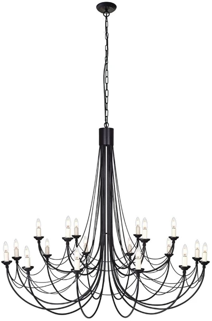 Elstead Lighting LED Kroonluchter | 18X E14 Max 60W | Dimbaar | Black