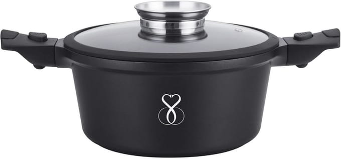 Professionele Kookpan 24 cm met Antiaanbaklaag en Stalen Bodem