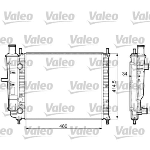 Radiator, motorkoeling VALEO 732788