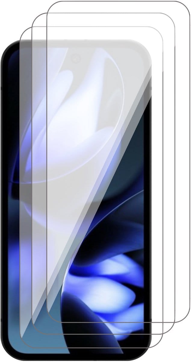 Screenprotector geschikt voor Google Pixel 9a - 3x Glas Screen Protector