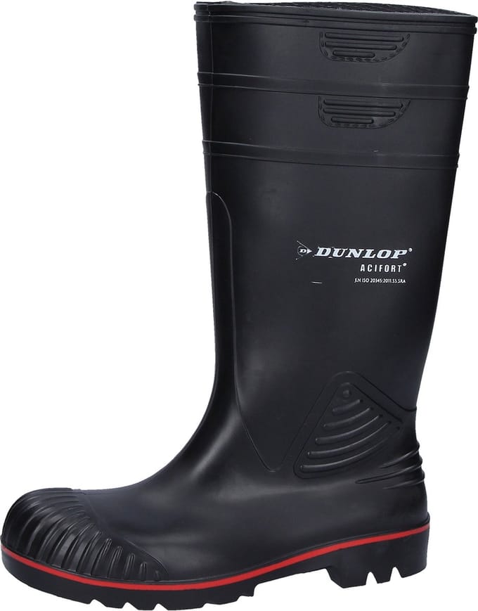 Dunlop A442031 Acifort Zwart Knielaarzen S5 Heren