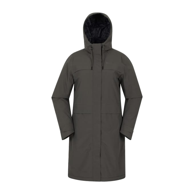 Mountain Warehouse Dames Avery Waterdichte Lange Jas (Khaki)