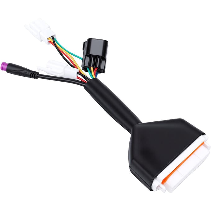 Elektrische Fiets Controller Hoofdlijn Kabelboom Assemblage Vervanging voor Tuttio Soleil01 Compatibel met M Knop black