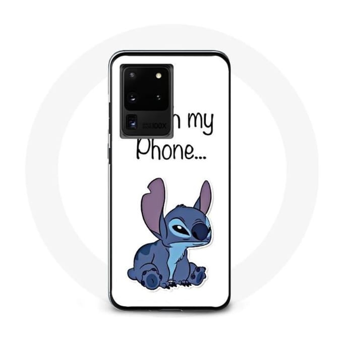 Hoesje voor Samsung Galaxy S20 Ultra Lilo en Stitch Leuke witte achtergrond