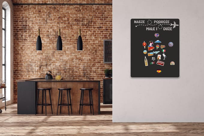 Magnetisch blad op magnesiet met samoprzylepna-mata op 58x70