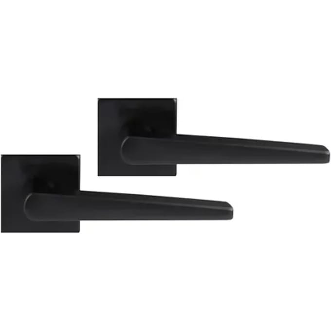 Differnz Deurkruk Rotterdam Bl010 - Mat Zwart - Rvs - 2 Stuks