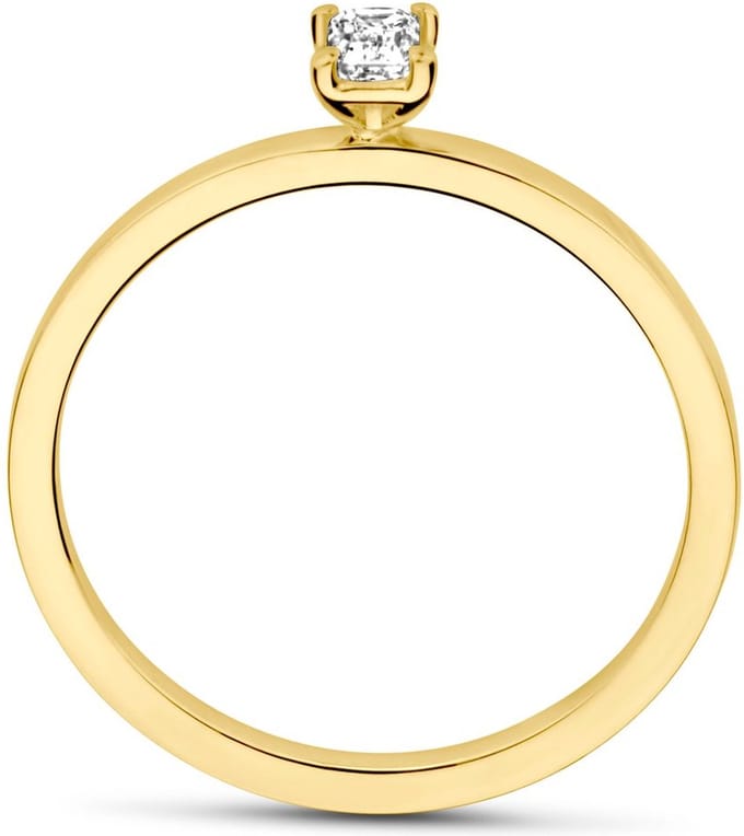 18K Geelgoud Ring Diamant 0.15Ct G Vsi 7000201