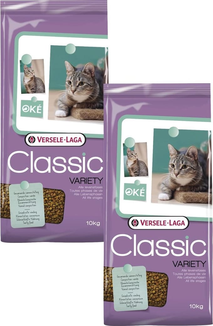 Versele-Laga Classic Variety Kat 4-Mix - Kattenvoer - 2 x 10 kg