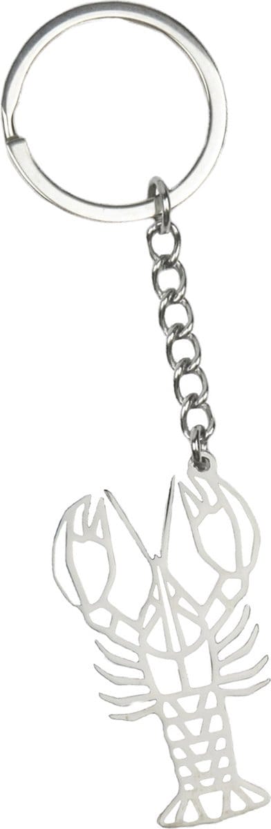 Sleutelhanger Metaal Geometrisch Patroon Metalen Sleutelhanger Dier - Kreeft