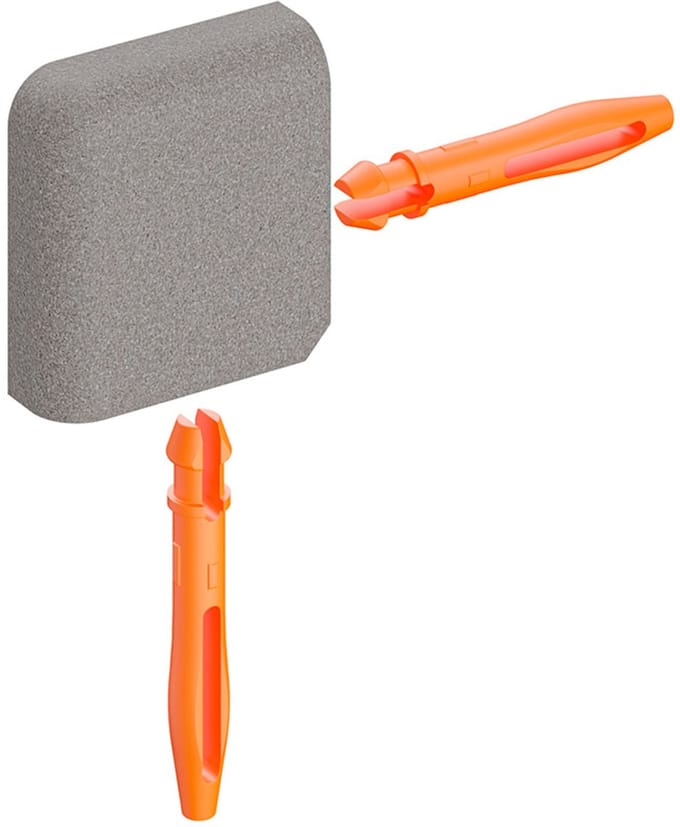 Schlüter Jolly TSSG buitenhoek structuur aluminium steengrijs 11 mm
