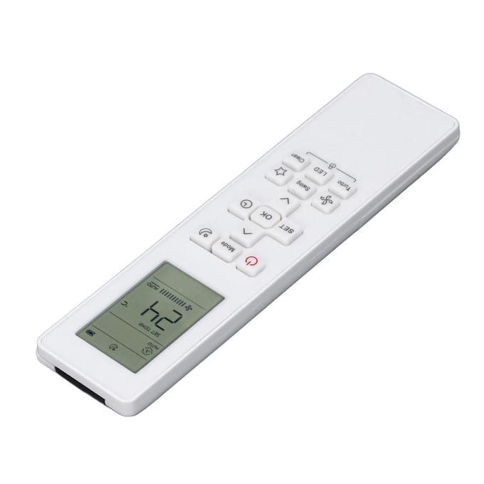 Télécommande de Climatiseur Boutons Clairs Prise Confortable Résistance aux Chocs pour Unical white