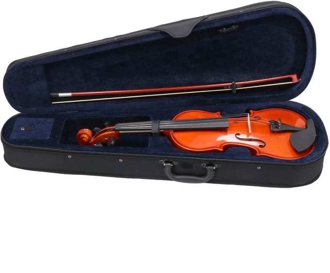 Viool 4/4 - incl. strijkstok, hars en softcase - Bruin - Fazley VI-200