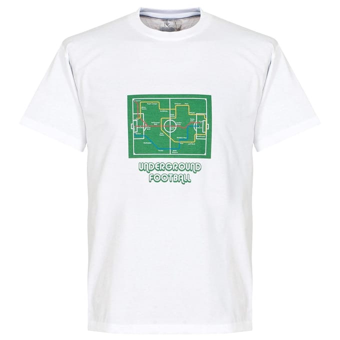 Underground Football T-Shirt - White - XXL