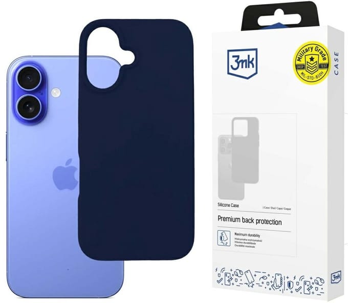 3MK Silicone Case Serie - iPhone 16 Hoesje - 6.1inch - Granat - Siliconen