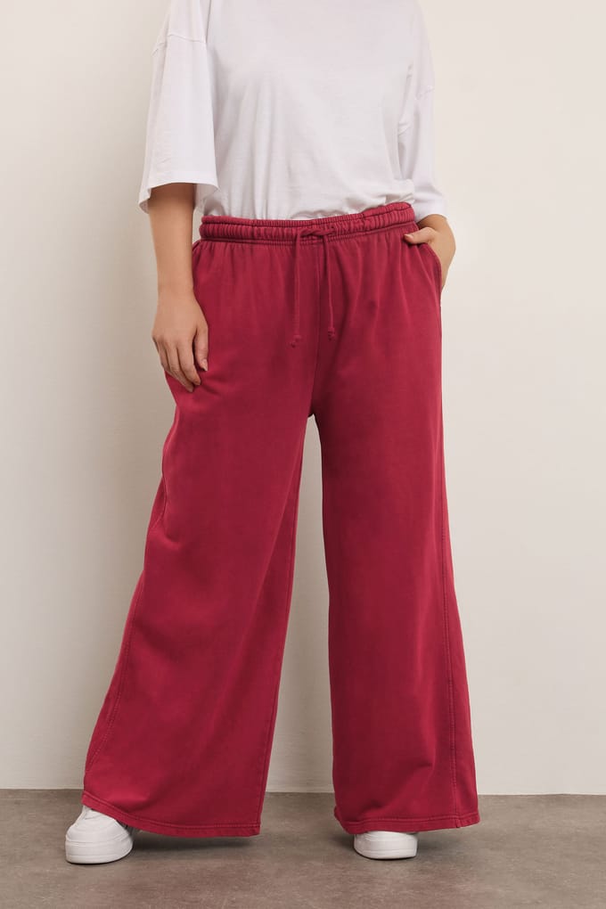 Yours Rode Wijde Joggingbroek Size 44
