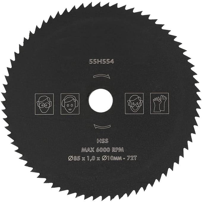Allecto - Cirkelzaagbladen - 85mm Doorslijpschijf - Kwaliteit - 72T
