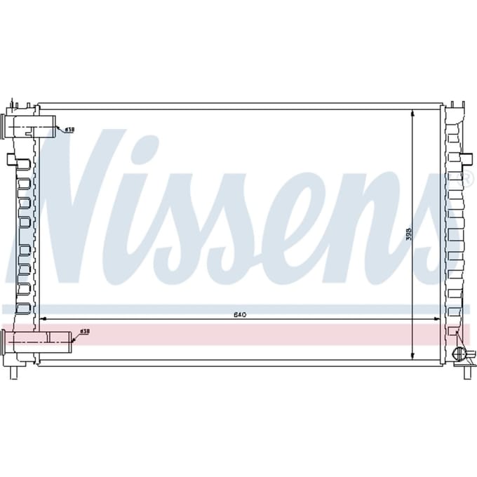 Radiator, motorkoeling NISSENS 61322