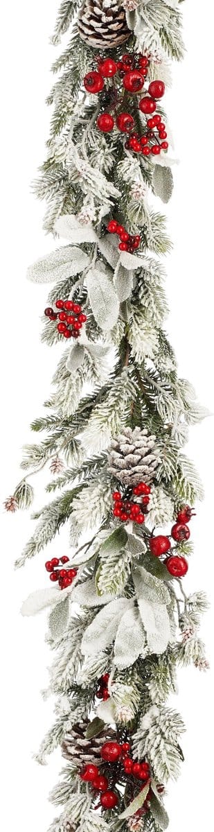 Mica Decorations Belfort Guirlande - L178 cm - Groen