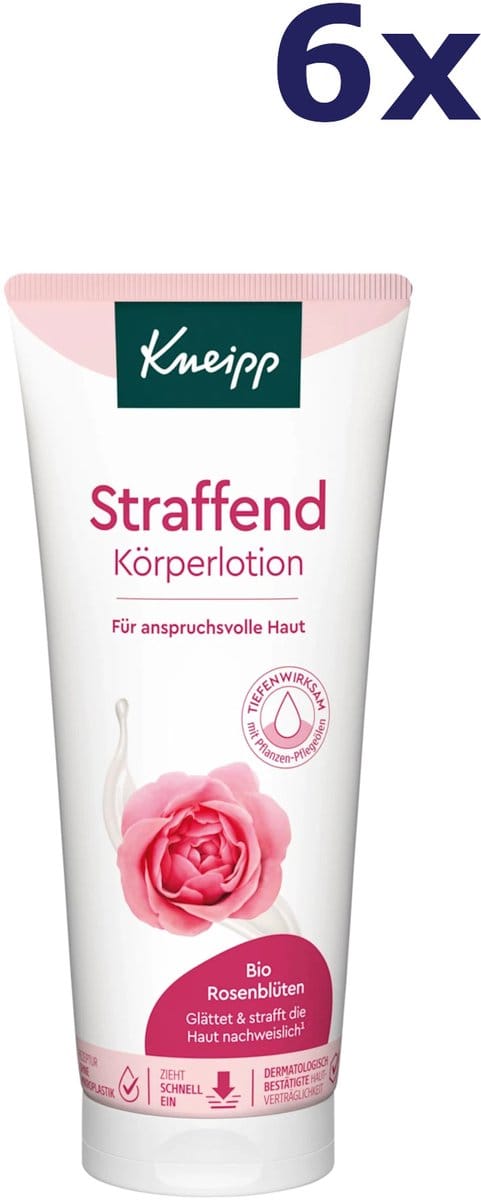 6x Kneipp Verstevigende Bodylotion Rozenblaadjes 200 ml