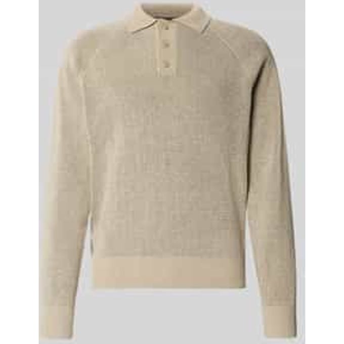 Gebreide pullover met polokraag