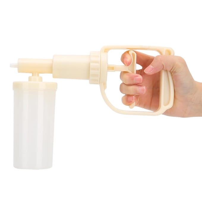 Draagbare PVC-sputumzuiger, draagbare sputumzuiger voor ouderenzorg beige