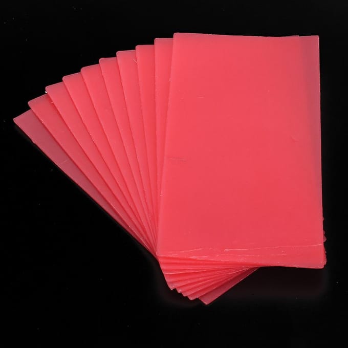 10 stuks Sieraden Snijden Graveren Model Rode Was Orale Tandheelkundige Was Mal Gereedschapsset (1.3mm) red