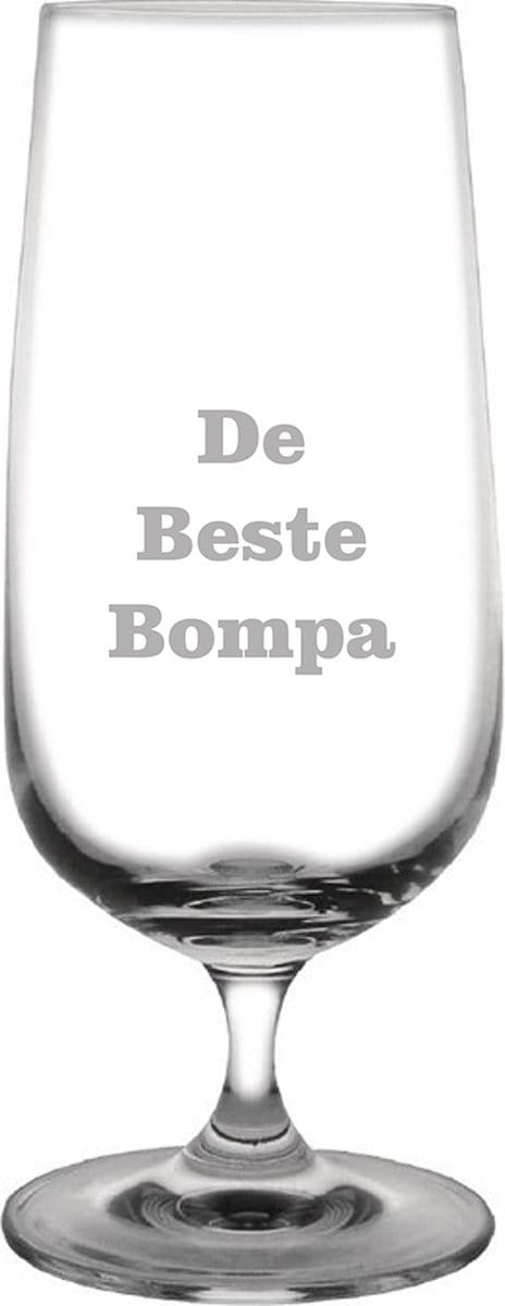 Bierglas op voet gegraveerd - 41cl - De Beste Bompa