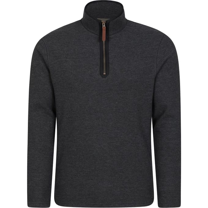 Mountain Warehouse Heren Beta Contrast Ritssluiting (Houtskool)