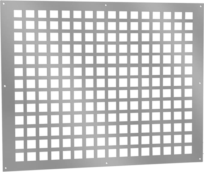 ALU ventilatieplaat 500x400mm