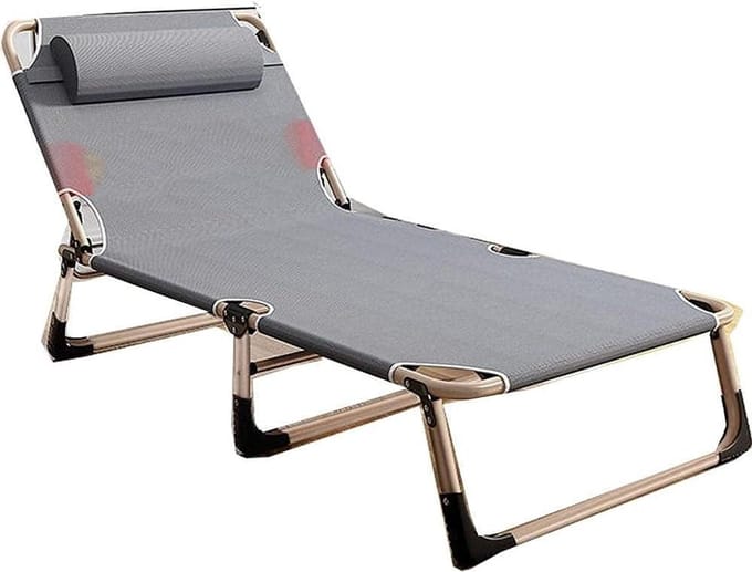 Tuinligstoel - Lounge stoel - Ontspannen Buiten - Zero Gravity - 178 cm Lengte - Zwart