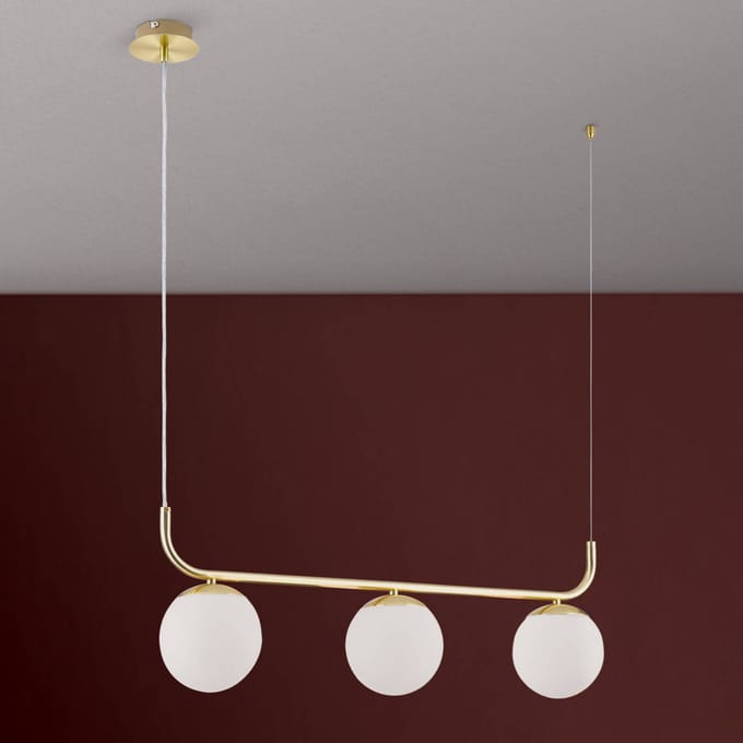 ORION Hanglamp Madis met drie bolkappen