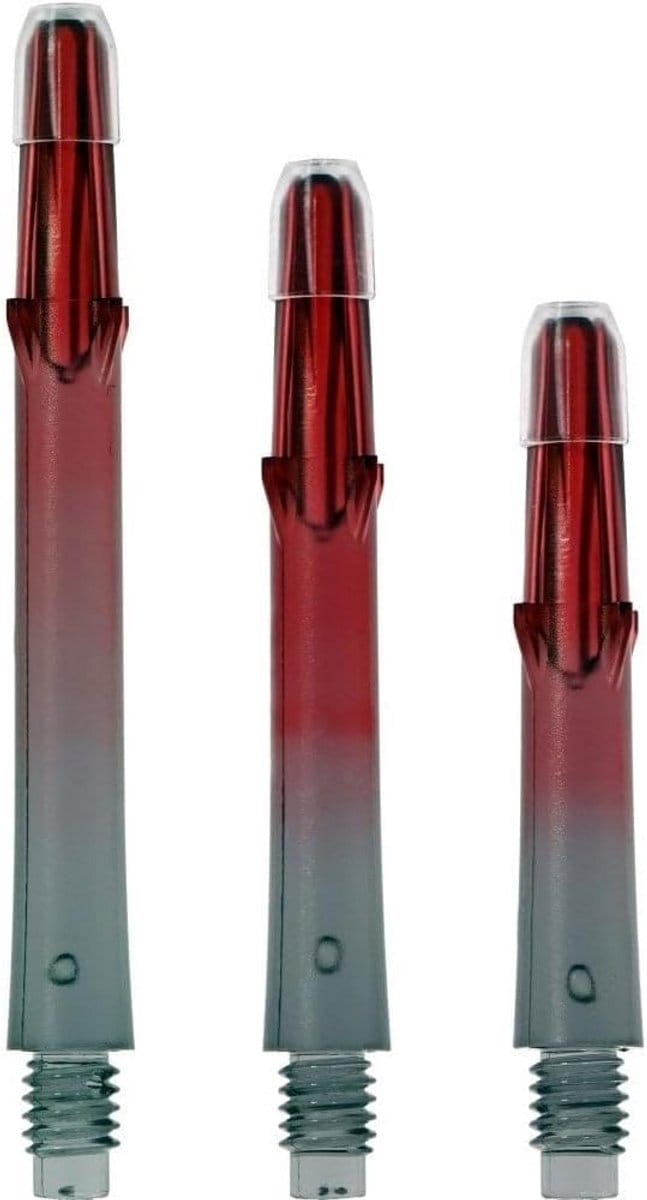 Stevige Dart Shafts Lock Straight N9 TwinColor Zwart Rood - Set van 3