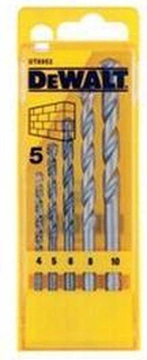 Dewalt Straight Shank - Masonry - 5 Piece Drilling Set