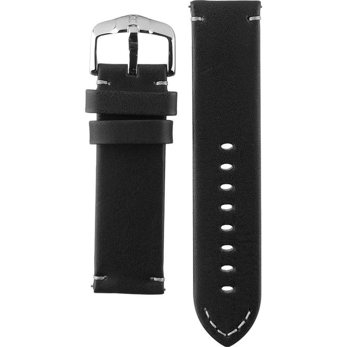 HIRSCH RANGER L BLACK CALF 24/24MM 05402050-2-24