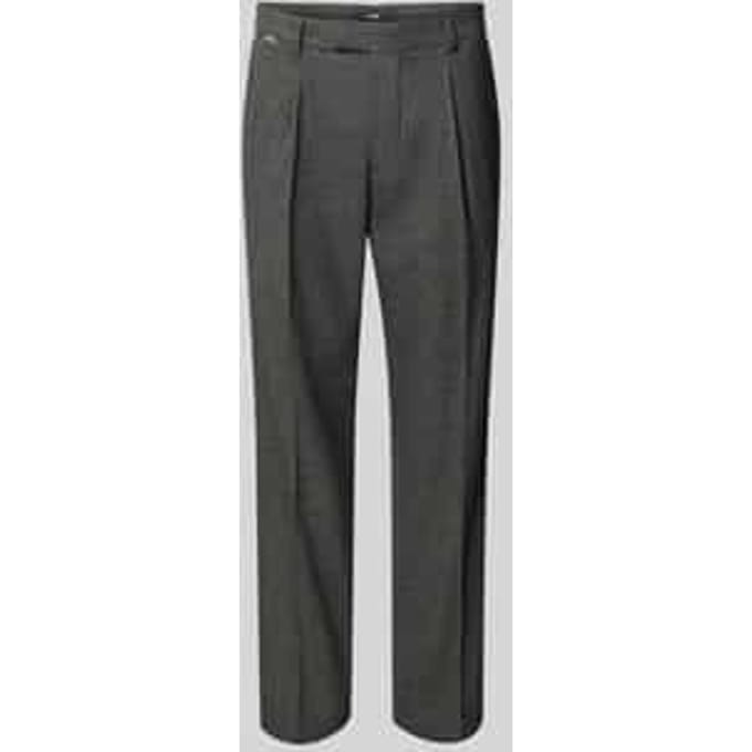 Regular fit stoffen broek met persplooien model 'CiSalto'