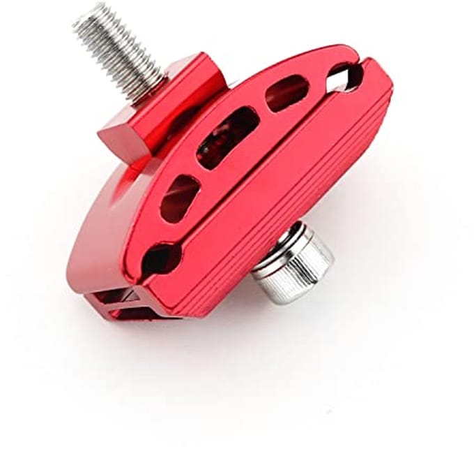 Bicycle Seatpost Clamp - Red Aluminum Alloy Seatpipe Head