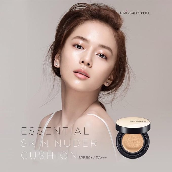 JUNG SAEM MOOL Essential Skin Nuder Long Wear Cushion SPF 50+ PA+++ 14gr x 2ea #23 Medium-Deep beige