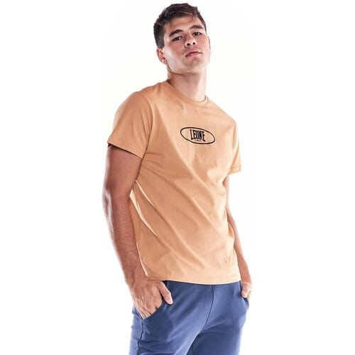 T-shirt Korte Mouw Leone 1947 Man Short Sleeves Earth Tones